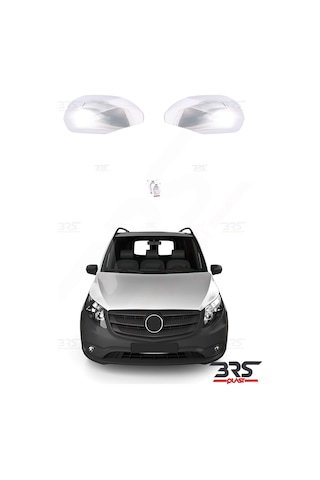 Mercedes Vito W447 Uyumlu 2015 Ve Üzeri Ayna Kapağı 2 Parça Abs Krom Kaplama