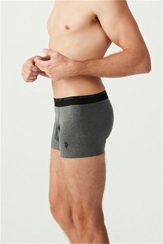 U.S. Polo Assn. U.s Polo Assn. 80338 Erkek 3 Lü Boxer-antrasitmelanj&siyah&grimelanj Antrasit