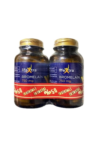 Lifextra Bromelain 750 Mg 2 x 60 Tablet