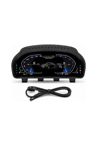 Bmw Jt5-1261w Dijital Gösterge Paneli Acar Lcd Sanal Kokpit, 12.3'' Yüksek Çözünürlük