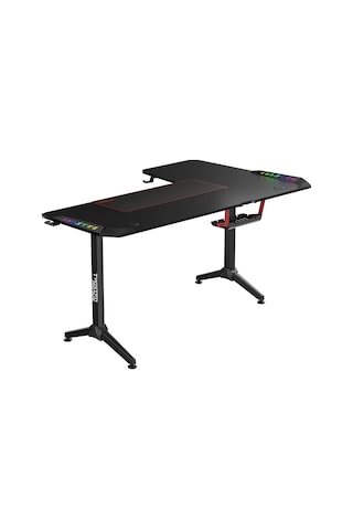 Twısted Minds Warrıor Tm-y-lb-rgb L Design Oyuncu Masası Siyah