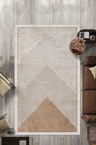 West Home Makinede Yıkanabilir Kaymaz Taban Leke Tutmaz Salon Halısı Mutfak Halısı Ve Yolluk Wh 586 Sand