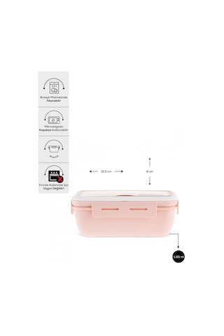 Karaca Fusca Çatal Kaşıklı Lunch Box Pudra