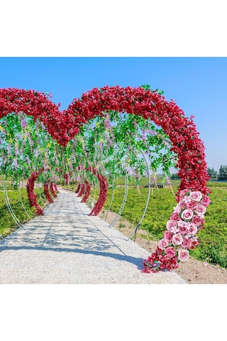 Suntek Çiçekler Duvar Panelleri Ziyafet Centerpeice Pembe-gül