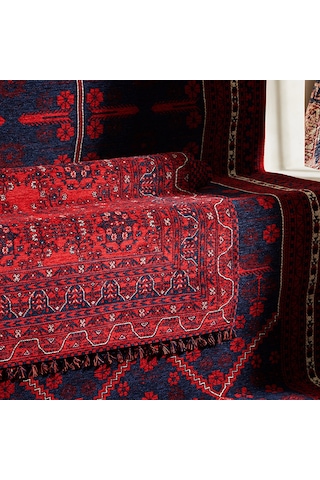 Mudo Home Jına Bold Kilim Kırmızı Lacivert 80x150 Diğer