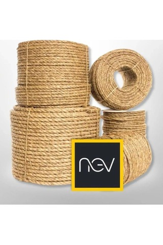 Nev Hasır İp 3mm 30 Metre, Jüt Halat, Doğal