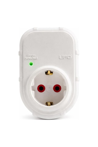 Ufo Yeni Tekli Akım Korumalı Topraklı Priz, Sürekli Koruma, 16a 250v, Max 3500w Aşırı Yük Koruması Beyaz