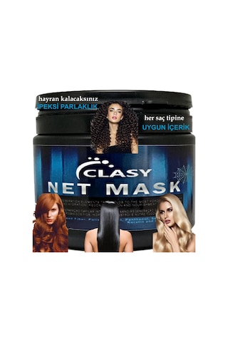Gees Global Clasy Net Mask 450ml Saç Bakım Maskesi 3 Adet Ile 120ml Playboy Masaj Yağı Gbzs