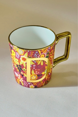 Karaca Flower D Harfli Kupa 350 ml