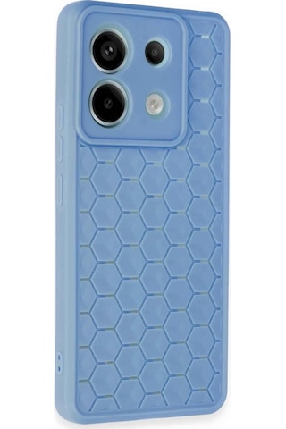 Newface - 231 - Xiaomi Redmi Note 13 Pro 5g Kılıf Petek Silikon Kapak - Csmo-tex - - Mavi