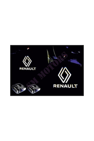 Renault Yeni Logo Kapı Altı Led Aydınlatma Araç Logolu Renault Yeni Logo Kapı Altı Led Aydınlatma Araç Logolu