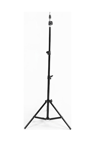 Universal Girişli Ring Light Tripodu 2.1 Metre Ayarlanabilir Işık Standı Katlanabilir Hafif Tripod, Telefon Tutu
