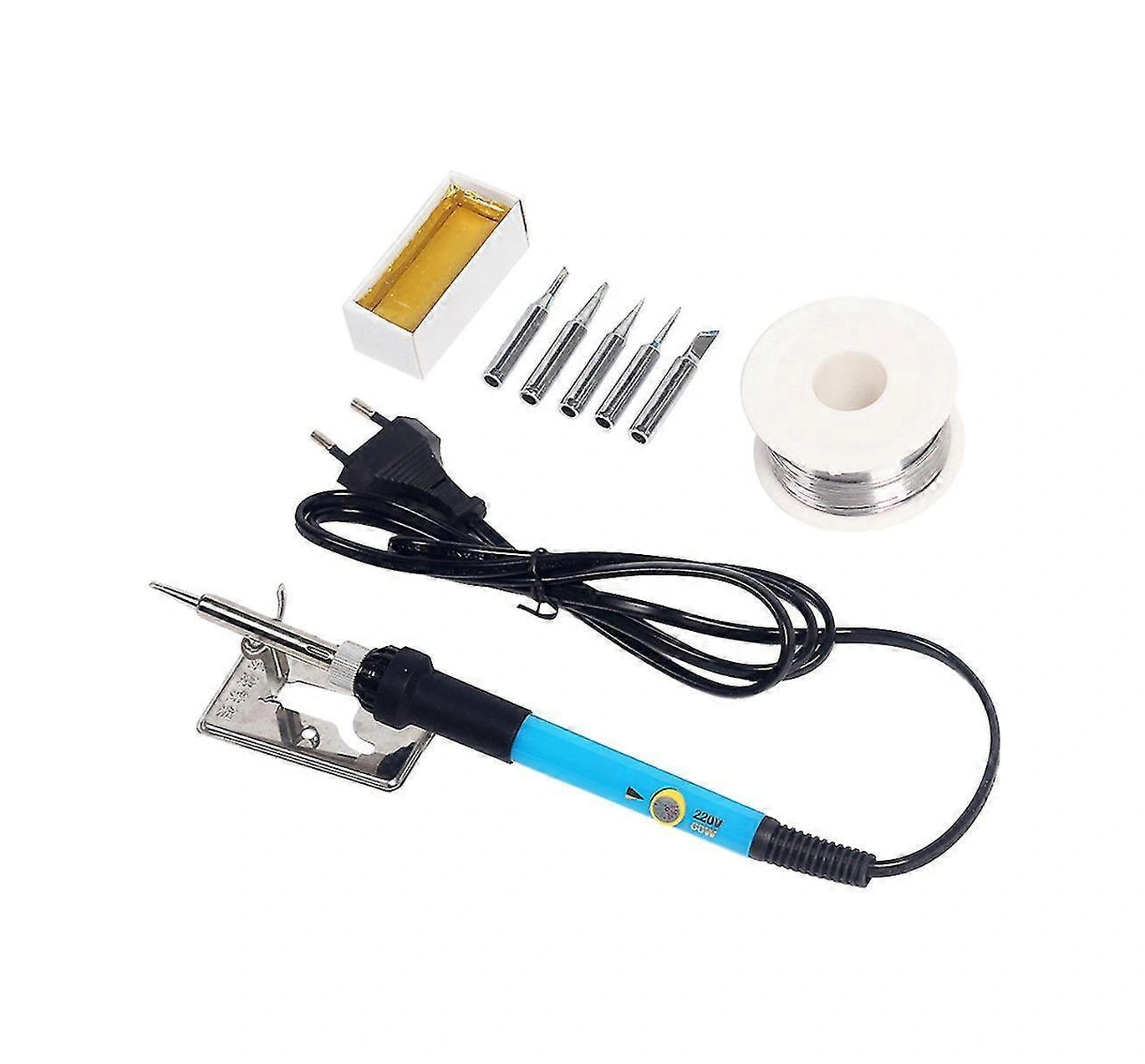 Yuntech01 60w 220v Avrupa Şarjlı Sıcaklık Ayarlanabilir Kaynak Demiri Seti - Tam Dijital Tamir Ve Dıy Aleti Takımı