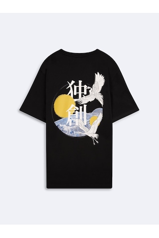 LTB Japanese Sırt Baskılı Siyah T-shırt