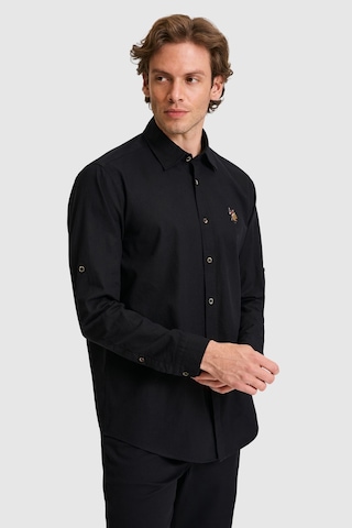 U.s. Polo Assn. Erkek Siyah Gömlek Basic 50320262-vr046