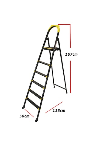 Leo 5+1 Basamaklı Metal Merdiven
