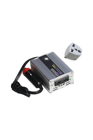 Vkemall "taşınabilir 100w 12v-220v Araç İnvertörü - Usb Çıkışlı, Aşırı Yük Korumalı"