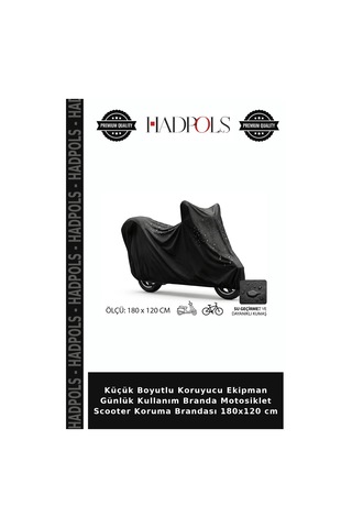 Küçük Boyutlu Koruyucu Ekipman Günlük Kullanım Branda Motosiklet Scooter Koruma Brandası 180x120 Cm