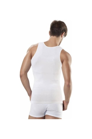 Modinn Erkek Beyaz Slim N Lift Korse Atlet 2010 Beyaz Korse Beyaz