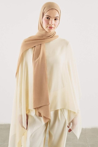 Defacto Fresh Scarfs X Defacto Premium Latte Keten Şal I1758ax26smbg123 Bej-bg123