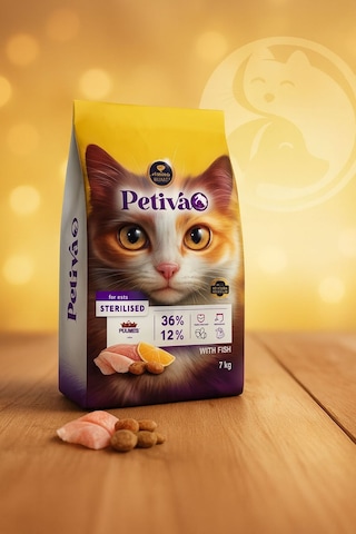 Kısırlaştırılmış Yetişkin Kediler İçin Balık Etli Kuru Kedi Maması 7 Kg