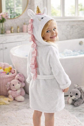 Ely Parker Sku:smgstked0e550147 Ely Parker Çocuk Bornozu Kapşonlu-haynanan Figürlü-kız Bebek Bornoz-çocuk-beyaz Unicorn-13-14 Yaş, Ely Parker, 13-14 Yıl Sku: Smgstked0e550147