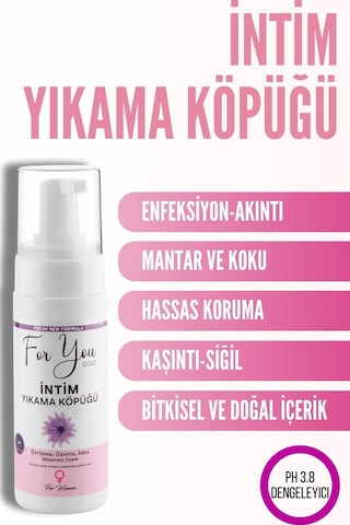 For You Gold Intim Genital Bölge Ph Dengeli Günlük Yıkama Köpüğü