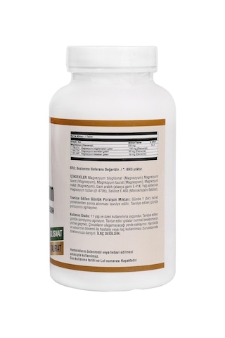 Ncs Magnesium (Magnezyum) Malat Glisinat Taurat 180 Tablet