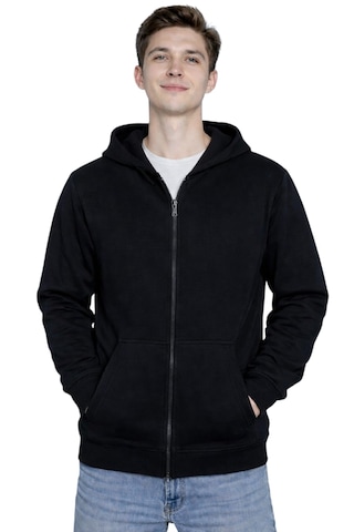 Coupon Kapüşonlu Fermuarlı Sweatshirt Siyah