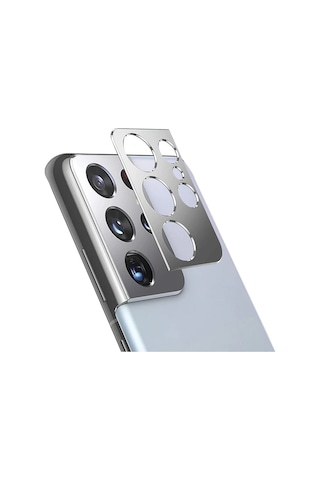 Sm Galaxy S21 Ultra 3d Metal Kamera Koruyucu Metal Lens- 5775