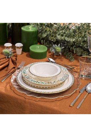 Schafer Tılsım Jade Yemek Takımı 60 Parça-yeşil