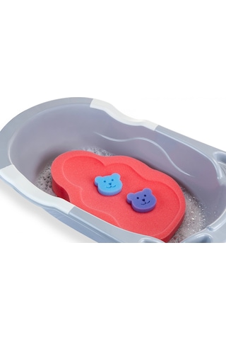 Babyjem Bebek Küvet İçi Sünger + Yıkama Süngeri Kırmızı