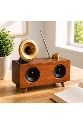 Nostaljik Radyo Bluetooth Bağlantılı Şarjlı Yüksek Ses Kaliteli Yeni Nesil 71313437