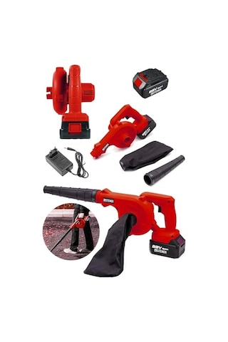 Steiner Alman 88 V Akülü Körük Hava Körüğü Yaprak Üfleme Makinesi Bilgisayar Pc Temizleme Emme Özellikli Kırmızı 63595544