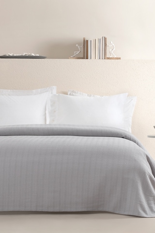 Dormy Home Braga %100 Pamuk Çift Kişilik Pike - Gri