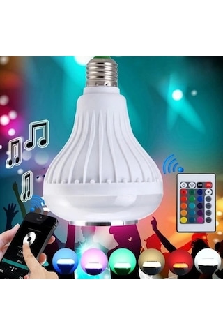Kumandalı Bluetooth Disco Ampul Rgb Gün Işığı