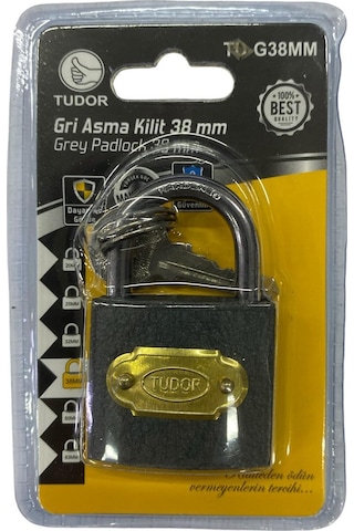 Ennalbur Tudor 38 Mm Kısa Gri Asma Kilit Ennalbur Tudor 38 Mm Kısa Gri Asma Kilit