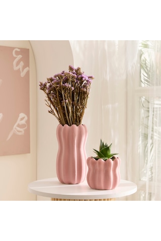 Karaca Home Valeria Vazo 15,2x15,2x27,8 Cm TEK EBAT
