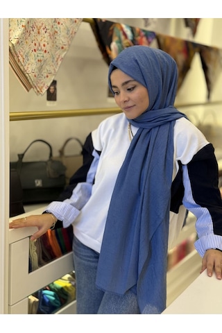La Boutique Be Happy Şal İndigo Çok Renkli