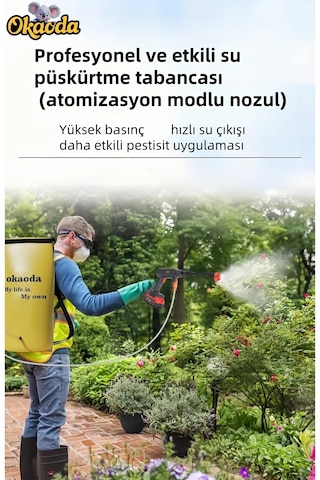 Okaoda XC3820PRO Su Torbası Versiyonu Lityum Pil Fırçasız Motorlu Yıkama Makinesi