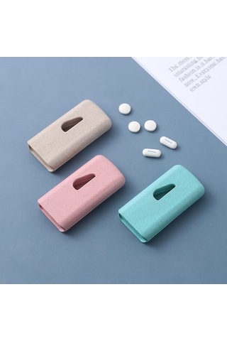 Tongxida Bosphorusboutique Sones Plastik Pembe Kesici Js010 İlaç Hap Buğday Bölücü Adet 10 Wf Pembe/ Pembe