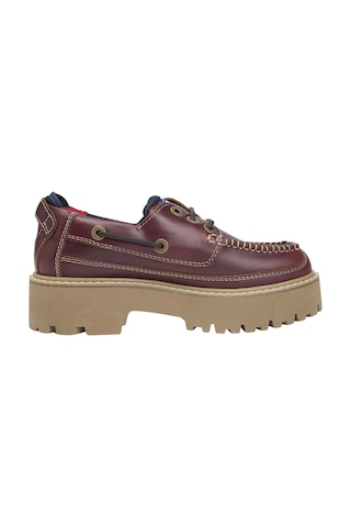Tommy Hilfiger Kadın Marka Logolu Günlük Kullanıma Uygun Kahverengi Bot & Bootie En0en03003 Gtb