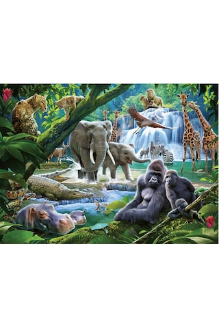 Ravensburger 100 Parça Puzzle Vahşi Hayvanlar 132843