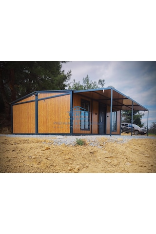 850 X 700 Teras Evim Sandwichpanel 2+1 Kendinden Çatılı Verandalı Kredi Kartına Vade Farksız Taksit Fabrikadan