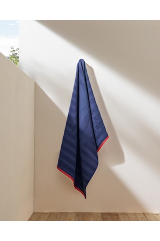 Madame Coco Mathis %100 Pamuk Plaj Havlusu - Lacivert - 70x150 Cm 8684427310816 Çok Renkli