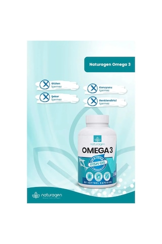 Naturagen Omega3 Balık Yağı 2 x 60 Softgel