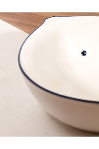 Madame Coco Marine 25 Cm Salata Kasesi Td - Marıne - 02 Salata Kasesi-mavi/beyaz