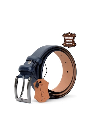 Pierre Cardin Pc401 Erkek 4 Cm Hakiki Deri Kemer Lacivert-lacivert Lacivert
