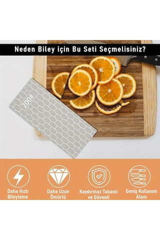 Valkyrie 5 Adet Elmas Biley Seti Bıçak Bileme Taşı Sulu Veya Susuz Biley Uzun Ömürlü Aşınmaz 200 400 600 1000 2000 Grit