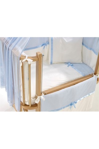 Meltem Kids Mood Mavi Pamuklu Bebek Uyku Seti 50 x 90 CM Mavi